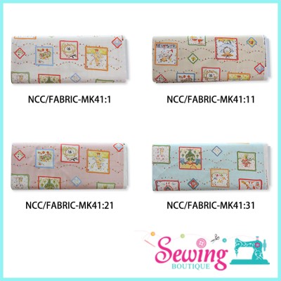 FABRIC-MK41:1, 11, 21 & 31 MIKIONO " ELFIN " HOUSE KEEPING INSPIRATION